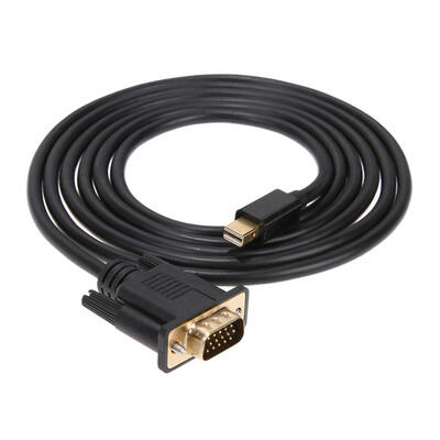 

18m Thunderbolt Mini Display Port to VGA Adapter Cable for HDTV Projector