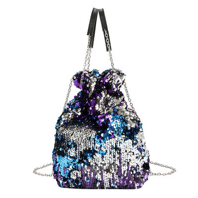 

Mini Sequin Women Bucket Shoulder Chain Bag Messenger Evening Party Handbag