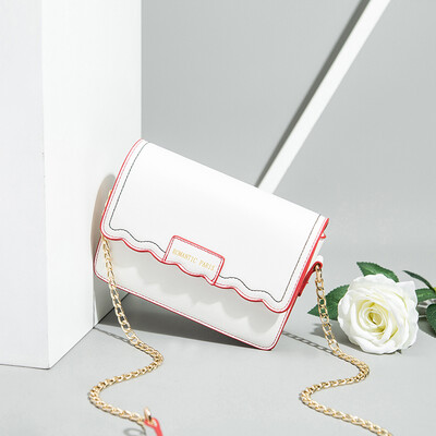 

Ins Summer Little Girl Bag Chao Korean Edition Baitao Student Girls Chain Bag Slant Bag One Shoulder
