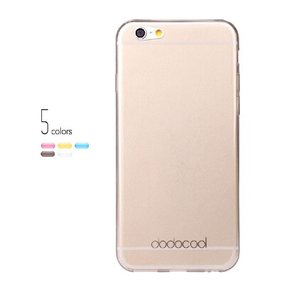 

dodocool Ultra Thin Slim Clear Transparent Soft TPU Back Case Cover Skin Protective Shell for 47 Apple iPhone 6 Gray