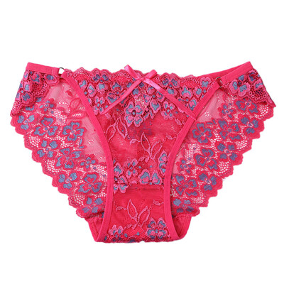 

Toponeto Women Sexy Lace Briefs Panties Two-tone Lingerie Underwear