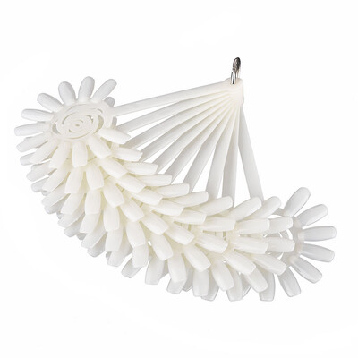 

Toponeto 120 Tip Nail Art Design Acrylic Polish Fan Board Display Practice Sticks Wheel