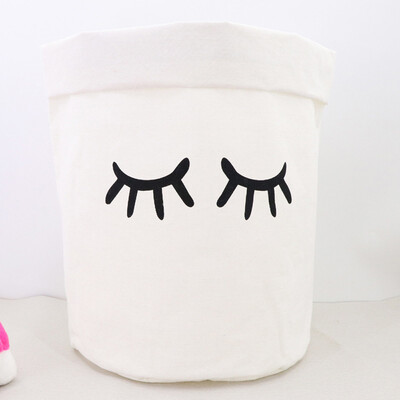 

〖Follure〗Waterproof Canvas Laundry Clothes Basket Storage Basket Folding Storage Box