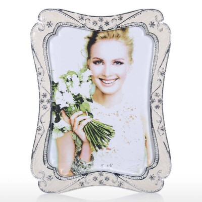 

Photo Frame Vintage Picture Frame Flower Edging Embellishment Photo Frame Wedding Christmas Gift