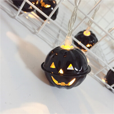 

2M Halloween Pumpkin LED String Lights Battery Operated Holiday Party Garden Lanterns Lights Christmas Halloween Decor