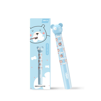 

Easy Jane yijan baby child baby toothbrush electric toothbrush waterproof music baby toothbrush T2 blue cute bear