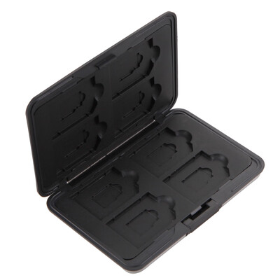 

Micro SD SDXC Storage Holder Memory Card Case Protector Aluminum BLACK