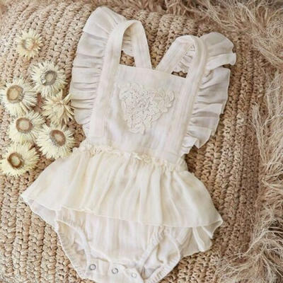 

Kids Baby Girl Lace Floral Romper Bodysuit Jumpsuit Dress Outfits Clothes Summer