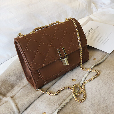 

Spring&summer new small bag female 2019 new wave Korean version of the wild single shoulder slung fashion chain rhombic small square bag