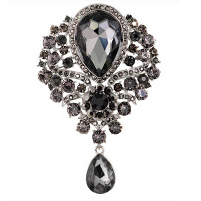 

High-grade Diamond Glass Brooch Pendant Female Fit Glass Popular Models Brooch