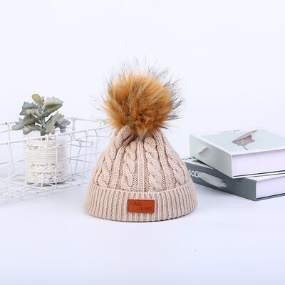 

Tailored Unisex Winter Thicken Warm Hat For Men And Women Ear Warm Hat with Hairball