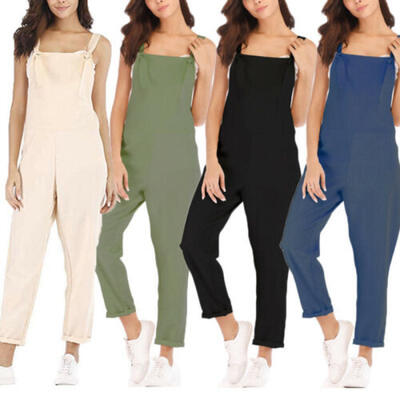 

NEW Women Loose Baggy Pocket Overall Strappy Dungarees Ladies Jumpsuit Playsuit