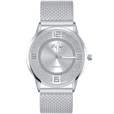 

2019 New Hot Watch Relogio Feminino Silver Minimalist Mesh Band Quartz Wristwatch Women Female Luxury Scrub Watches Reloj Mujer