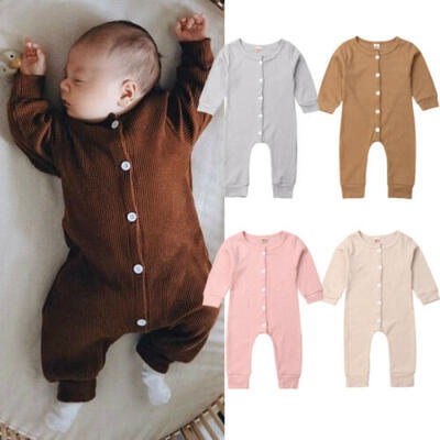 

Newborn Kids Baby Girl Boy Long Sleeve Romper Bodysuit Jumpsuit Playsuit Outfit