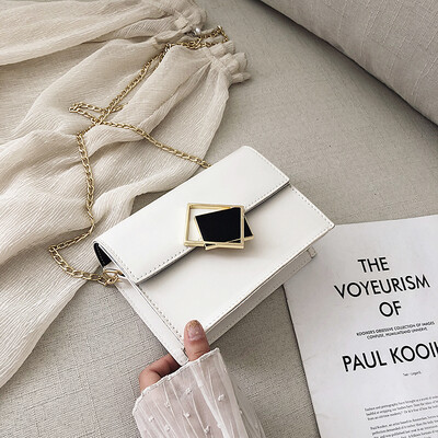 

Sen casual simple versatile Messenger bag 2019 new fashion Korean version of the chain shoulder bag female temperament small square bag