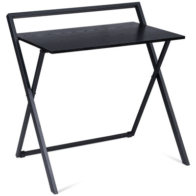 

Folding Computer Desk Laptop Table with Wood Top&Metal Frame