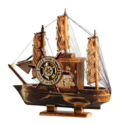 

Music Box Sailing Boat Ornaments Sailboat Model Toy Home Office Decor Craft