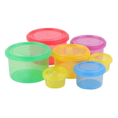 

Greensen 7 pcsSet Diet Control Fitness Plastic Lunch Box Fruit Vegetable Food Storage Container