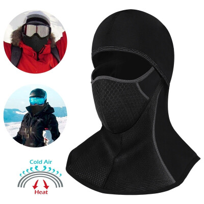 

Winter Warm Hat Motorcycle Face Mask Hat Neck Helmet Beanies Waterproof For Men Women Sports Bicycle Thermal Fleece Balaclava Hat