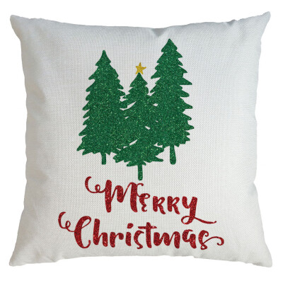 

Siaonvr Christmas Pillow Cover Pillowcases Decorative Sofa Cushion Cover 45x45cm