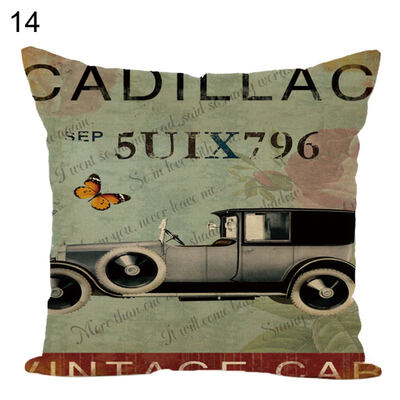 

BicycleBubble Car Soft Throw Pillow Case Cushion Cover Sofa Bed Home Decor