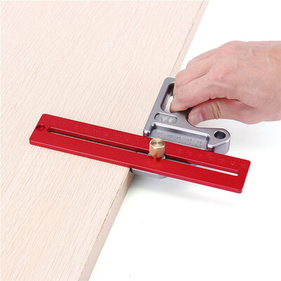 

〖Follure〗Woodworking Angle Ruler 4590 Degree Ruler Scribe Gauge Measuring Tool