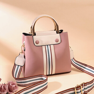 

Summer new water bucket womens tide Korean-style wide shoulder strap diagonal bag hand-held single-shoulder bag
