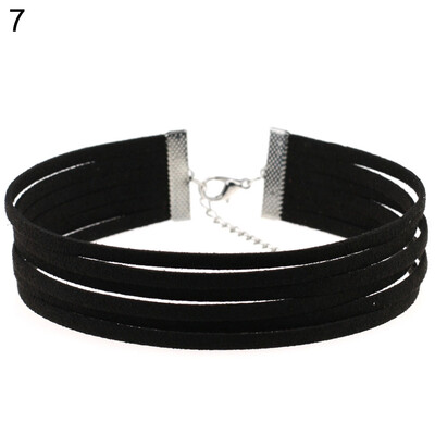 

Gothic Multilayer Choker Lobster Clasp Gothic Party Club Pub Womens Necklace