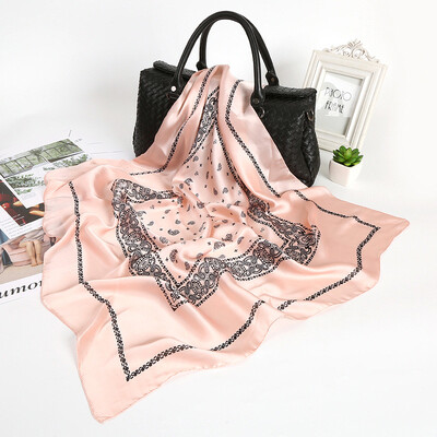 

Autumn&winter Korean version of the silk satin thin scarf scarf air conditioning shawl beach towel seaside sunscreen silk scarf women wholesale