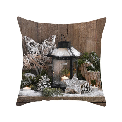 

Siaonvr Merry Christmas Super Soft Square Throw Pillow Pillow Cover 45x45cm Home Decor