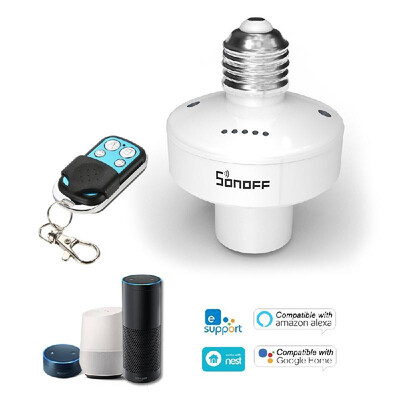 

SONOFF SlampherR2 ITEAD Wi-Fi Smarts Light Bulb Holder 433MHz RF Wirelessly Lamp Holder Intelligent APP Control Voice Control Comp