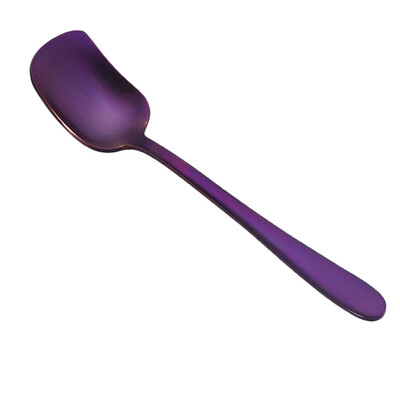 

Gobestart Colorful Spoon Handle Spoons Flatware Ice Cream Drinking Tools Kitchen Gadget BK