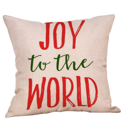 

Siaonvr Merry Christmas Pillow Cases Cotton Linen Sofa Cushion Cover Home Decor