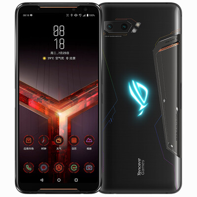 

ROG game phone 2 elite version of Tencent game depth customization 8GB128GB black Snapdragon 855Plus chip 120Hz esports screen full Netcom dual 4G mobile phone, Asus ROG Phone 2 8128GB 659-inches