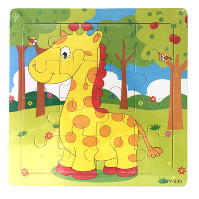 

Gotoamei Wooden Puzzle Educational Developmental Baby Kids Training Toy