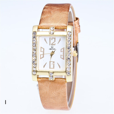

〖Follure〗Retro Candy Colors Design Leather Band Analog Alloy Quartz Wrist Watch