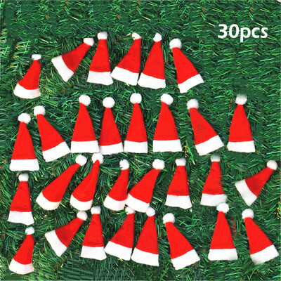 

1530 Xmas Mini Lollipop Lollypop Santa Claus Hat Cap Wrap Christmas Party Decor