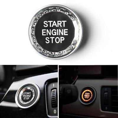 

New Style Crystal Car Start Stop Engine Switch Button Cover Power Ignition Fit for BMW 1 3 5 6 Series X1 X2 X3 X5 X6 Carbon Fiber