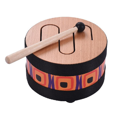 

8 Inch Wooden Floor Drum Gathering Carnival Rhythm Percussion Musical Instrument for Kids Children