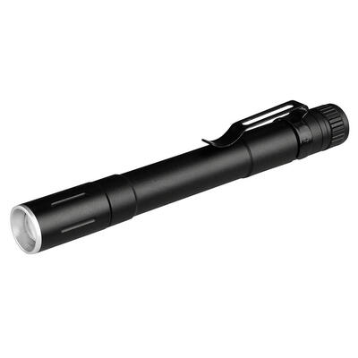 

Mini Zoomable XPE LED Flashlight IP44 Waterproof Light Torch with Pen Clip