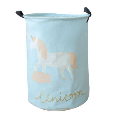 

Unicorn cotton&linen laundry folding clothes storage basket home storage