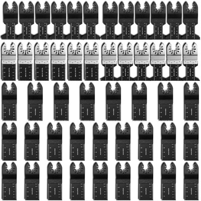 

50Pcs High Carbon Steel Oscillating Multi Tool Saw Blade Cutter Wood For Fein Multimaster Makita