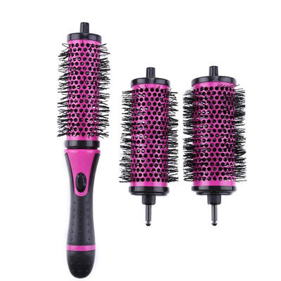 

1 Set Round Hair Brush Curl Hair Detachable Handle Combs Hairstyling Tools