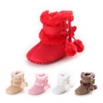 

Newborn Baby Boys Girls Soft Sole Crib Shoes Warm Boots Anti-slip Sneakers 0-18M