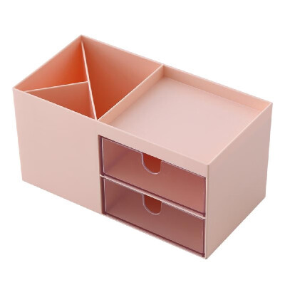 

Desktop Organizer Office Home Use Simple Stationery Container Student Pure Color Storage Case