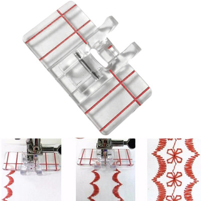 

〖Follure〗Clear Plastic Parallel Stitch Foot Presser For Home Domestic Sewing Machine