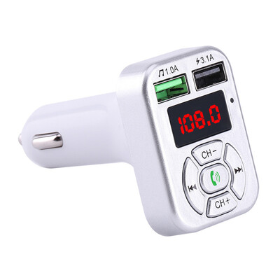 

Convenient Car Bluetooth MP3 Player Hands-free Calling Fm Card Machine Dual Usb Charger MP3 Player