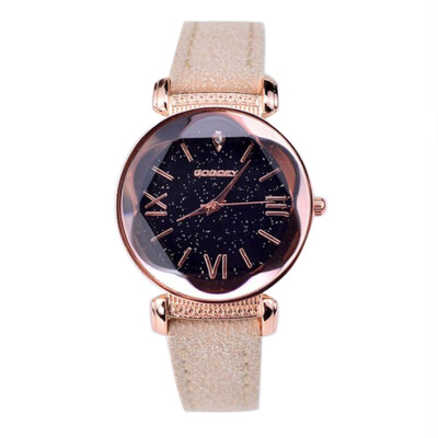 

New Fashion Gogoey Brand Rose Gold Leather Watches Women ladies casual dress quartz wristwatch reloj mujer 533