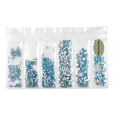 

Gobestart Nail Art Rhinestones Glitter Diamond Crystal Gems 3D Tips DIY Decoration