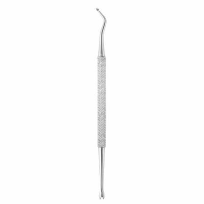 

Dual-Headed Groove Pick Toe Finger Cuticle Pusher Steel Dead Skin Remover